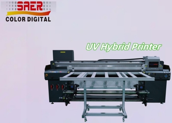 Büyük Format Dış ve İçerideki UV Ruloya Rulo & Düz Yataklı Hibrit Yazıcı