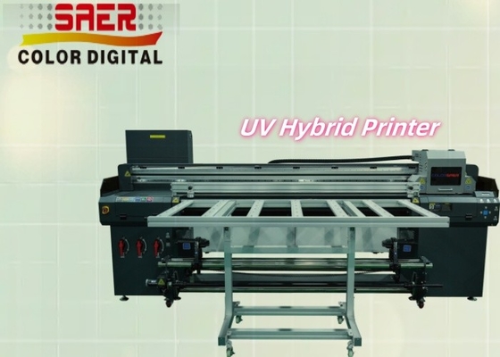 Yüksek Hızlı UV Roll To Roll ve Flatbed Inkjet Printer Banner Baskı Makinesi Dışarıda ve İçeride Baskı Makinesi