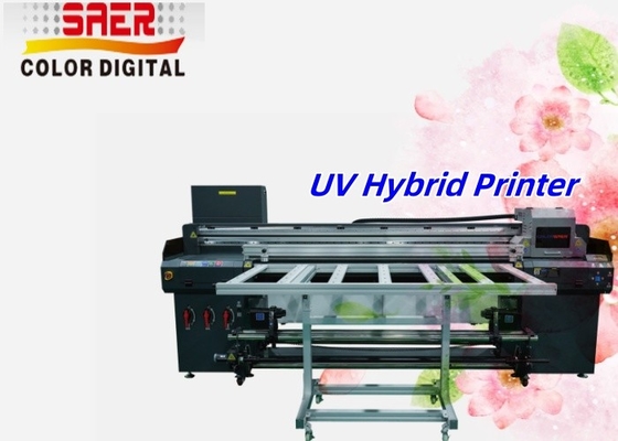 Otomatik Yüksek Hızlı Büyük Boyutlu Poster Yazdırma Üretimi Ruloya Rulo ve Düz Çapa için UV Çizelge Makinesi