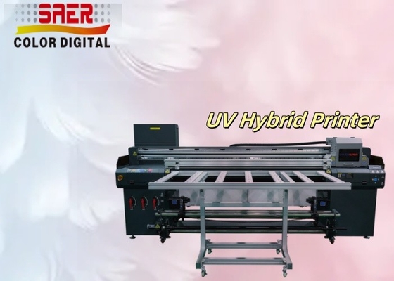 Dış ve İçerideki Yatay Hibrit UV Yazıcısı