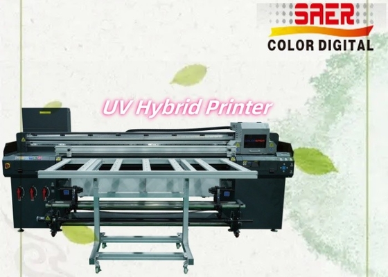 Dış ve İçerideki Yatay Hibrit UV Yazıcısı