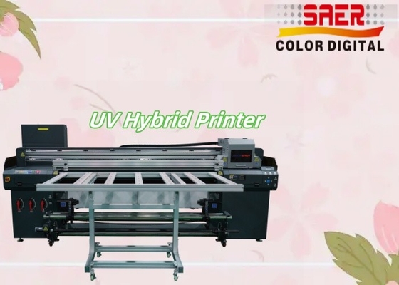 SAER Flatbed And Roll to Roll Hybrid UV Sticker Cam Baskı Makinesi