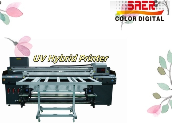 Küçük İşletme Flatbed ve Roll to Roll UV Hibrit Yazıcı Keramik Plakeler Ahşap Alüminyum için