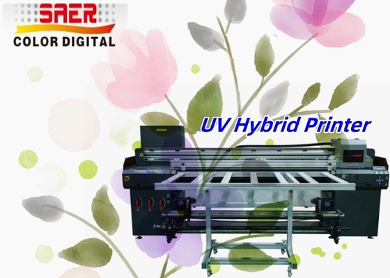 Küçük İşletme Flatbed ve Roll to Roll UV Hibrit Yazıcı Keramik Plakeler Ahşap Alüminyum için