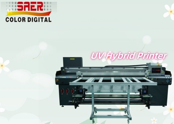 SAER Sıcak Satış UV Yazdırma Makinesi Flatbed Hybrid UV Roll to Roll And Flatbed Printer