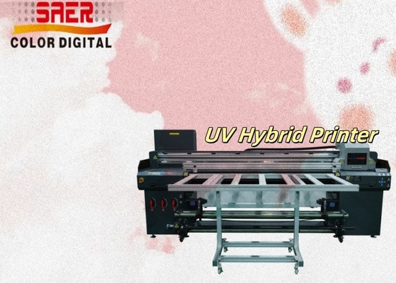 SAER Sıcak Satış UV Yazdırma Makinesi Flatbed Hybrid UV Roll to Roll And Flatbed Printer