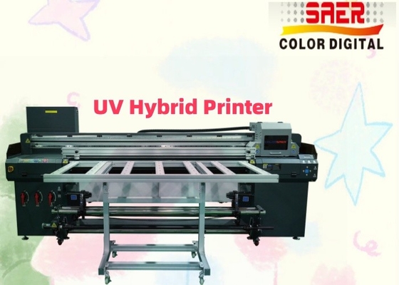 Seramik / Cam / Ahşap UV Baskı Makinesi için 2 In 1 UV Hibrit Yazıcı