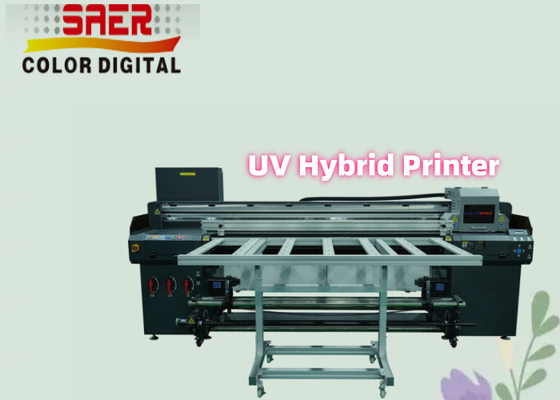 Seramik / Cam / Ahşap UV Baskı Makinesi için 2 In 1 UV Hibrit Yazıcı