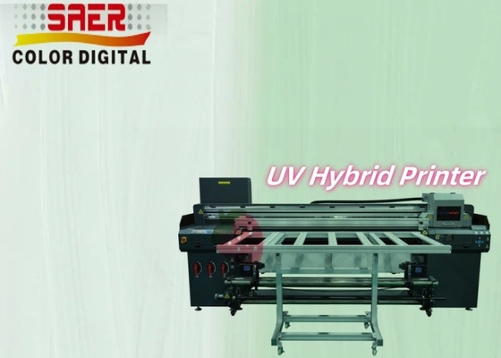 Flatbed And Roll To Roll All-in-one Inkjet Printer UV Hibrit Baskı Makinesi