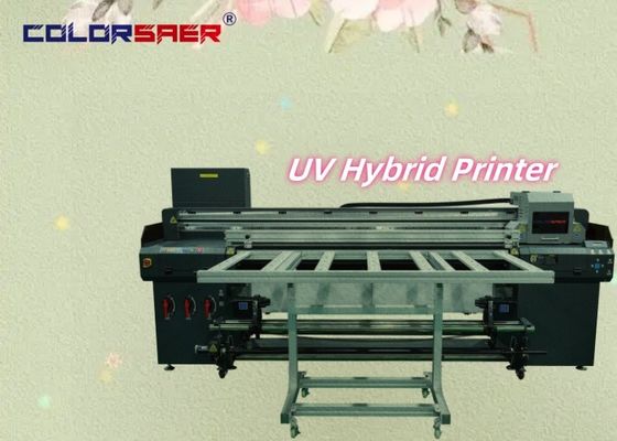 Büyük Format Dış & İçerideki UV Ruloya Rulo ve Düz Yataklı Hibrit Yazıcı