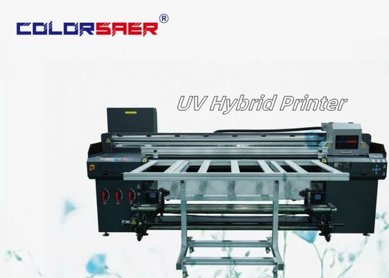 Otomatik Dijital 6 Feet Roll to Roll ve Flatbed UV Hibrit Mürekkep Jeti Yazıcısı