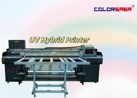 6ft Yeni Teknoloji UV Plotter Roll to Roll & Flatbed UV Hibrit Yazıcı Renk + Beyaz + Renk + Lak