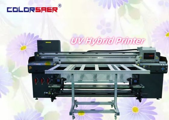 Yaratıcı İşaret Yapımı için Yüksek Hızlı Otomatik Flatbed ve Roll to Roll UV Hibrit Ploter