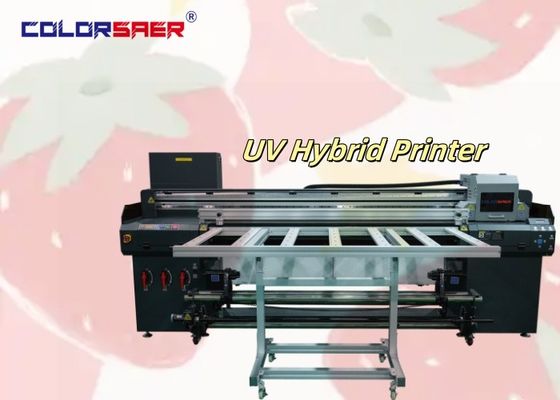 Yaratıcı İşaret Yapımı için Yüksek Hızlı Otomatik Flatbed ve Roll to Roll UV Hibrit Ploter