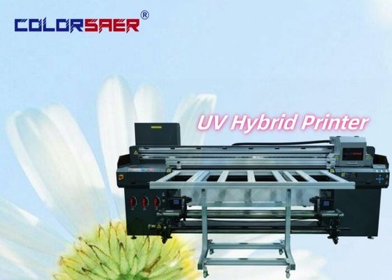 Çin Fabrikası İyi Kaliteli UV Baskı Makinesi Flatbed And Roll To Roll UV Hybrid Printer