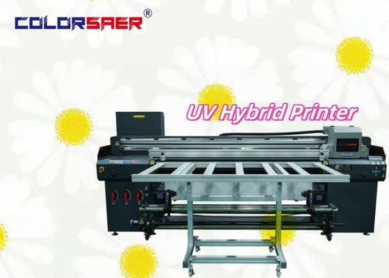 Fabrika Tedarikleri UV Hibrit Yazıcı Ruloya Rulo & Flatbed UV Plotter Banner Vinyl Ahşap Cam Deri Baskı için