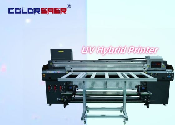 Yüksek Üretimlilikli UV Mürekkep Atışlı Hibrit Yazıcı 1.8m Boyutlu, Ruloya Rulo ve Düzensiz Şekilli Çok Fonksiyonlu