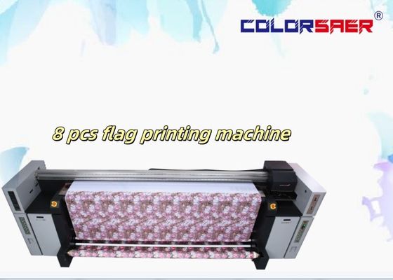 Otomatik Sınıf CMYK Süblimasyon Mürekkep Püskürtmeli Plotter Büyük Bayrak Rulo Rulo Dijital Yazıcı Makinesi 720dpi