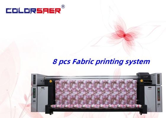 Yüksek Verimlilikli Dijital Bayrak Banner Makinesi Büyük Formatlı 3.2m Mürekkep Akışlı Yazıcı 8pcs I3200 Dayanıklı Sublimasyon Boya Mürekkep Yazıcısı