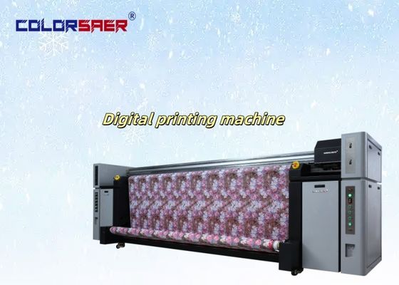 Renkli SAER 3200mm Tek birinde Yüksek Hızlı Tekstil Sublimasyon Yazıcı Kumaş Baskı Sistemi