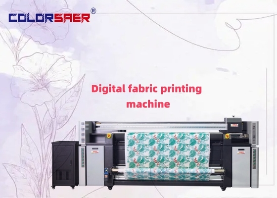 COLOR SAER Geniş Format Rulo-Rulo Polyester & Pamuklu Tekstil Baskı Sistemi Kumaş Çizici