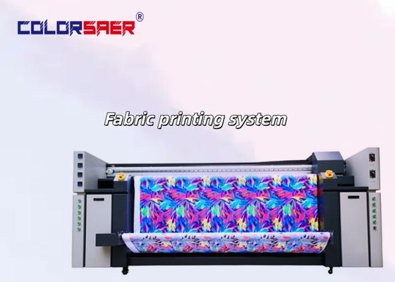 Yepyeni SAER Yüksek Hızlı Dijital Tekstil Yazıcısı Doğrudan Kumaşa Baskı Makinesi Pamuk ve Polyester İçin