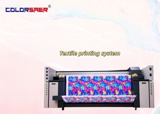 Fiksasyon Ünitesi Isıtıcılı Geniş Format Tekstil Baskı Makinesi Hepsi Bir Arada Plotter Yüksek Hızlı Çok Renkli Dijital Yazıcı