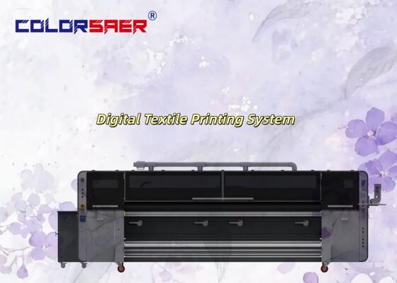 SAER COLOR Fabrika Rekabetçi Fiyat Ruloya Rulo Sublimasyon Yazıcı 4 & 8 Baskı Kafaları Tekstil Baskı Sistemi