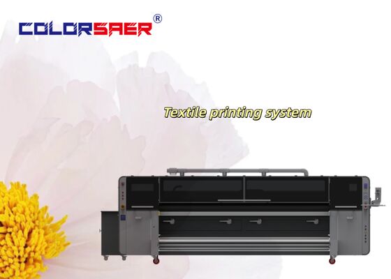 Yüksek kaliteli SAER COLOR Dijital Kumaş Pamuk ve Poliester Baskı Makinesi 4 veya 8 adet baskı başlı