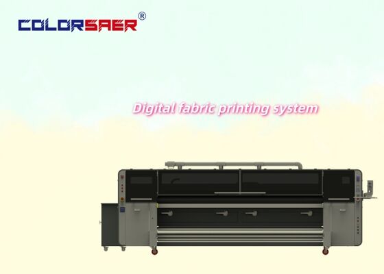 SAER KJ4B-QL Tekstil ve bayrak baskı için 3200 mm genişliğinde rulo-rulo baskı ile baskı başı sublimasyon yazıcısı