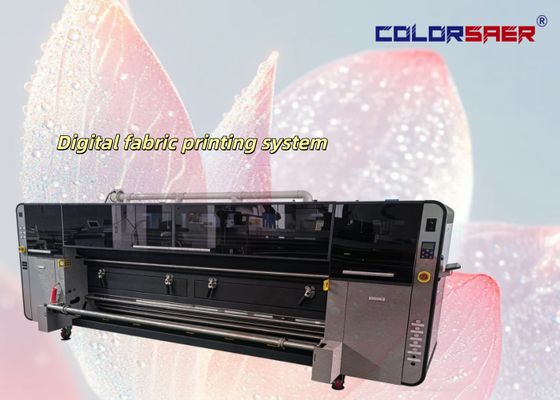 Automatic Roll to Roll Fabric Printer with 4 i3200A1 Print Heads and 3200mm Printing Width