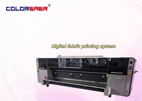 Kumaş Baskı Sistemi için Otomatik Beslemeli ve Çift CMYK Renkli 3,2 m Geniş Format Boya Süblimasyon Yazıcısı