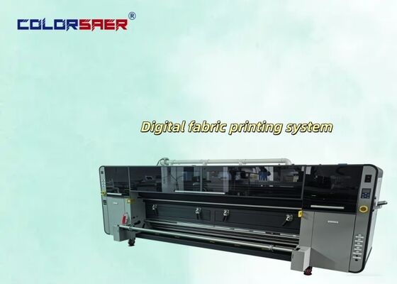 Sürekli Üretim Pamuk ve Polyester Kumaş için Yüksek Kaliteli Dijital Baskı Makinesi Uzak Kızılötesi Isıtıcılı Inkjet Tekstil Yazıcısı Inline Baskı Sistemi