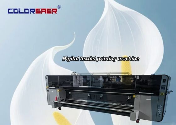 SAER Yüksek Kaliteli 3.2m Genişlikte Geniş Format Dijital Tekstil Baskı Makinesi Kumaş Yazıcı, 4 Adet KJ4B-QL Baskı Kafalı