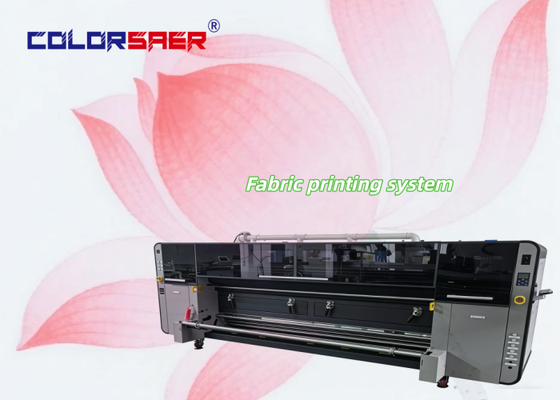 Endüstriyel Sınıf SAER Üretici Mürekkep Püskürtmeli Tekstil Baskı Sistemi Polyester ve Pamuklu Malzemeler için Yüksek Hızlı Kumaş Plotter