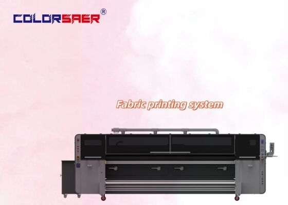 SAER COLOR Pamuk ve Polyester Kumaşları için Mürekkep Atışlı Baskı Sistemi 4 adet Endüstriyel Baskı Kafası ile Tekstil Baskı Makinesi