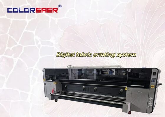 SAER COLOR Pamuk ve Polyester Kumaşları için Mürekkep Atışlı Baskı Sistemi 4 adet Endüstriyel Baskı Kafası ile Tekstil Baskı Makinesi