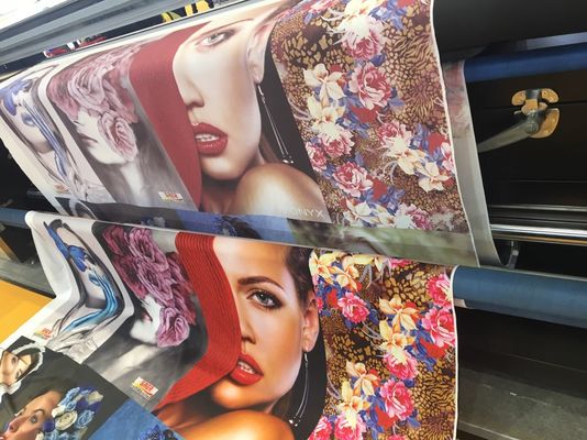 Polyester Afiş Bayrak Baskı Makinesi Rulo Tip Roll