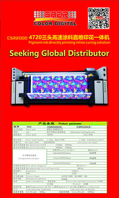 Epson 4720 Kafa Dijital Kumaş Baskı Makinesi Otomatik bayrak Şemsiye Çadır ve kumaş Için