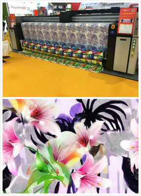 Kafa Plotter Boya Tekstil Süblimasyon Baskı Makinesi Bayrağı İçin Geniş Format Yazıcı