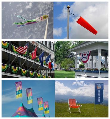 İç / Dış Mekan Sergi Gösterimi İçin Dijital Tekstil Kumaş Plotter Bayrak Yapımı