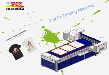 T Shirt 260kg Makina Ağırlığı İçin Kumaş Dijital Konfeksiyon Baskı Makineleri