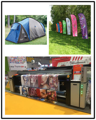 Fuar 1880dpi Çözünürlük Dijital Kumaş Baskı Makinesi Roll 360 Rulo