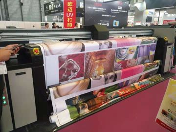 5.5KW Brüt Güç Geniş Format Tekstil Yazıcı Rulo Çift CMYK Renkli Rulo