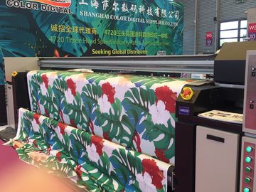 3.5kw Isıtıcı Güç Kumaş Plotter / Pamuk Kumaş Baskı Makinesi Geniş Format Boyutu