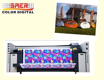 5.5KW Brüt Güç Geniş Format Tekstil Yazıcı Rulo Çift CMYK Renkli Rulo