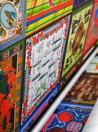 Çift CMYK Renkli Kumaş Çizici Sürekli Mürekkep Besleme 45 Sqm / Saat Baskı Hızı