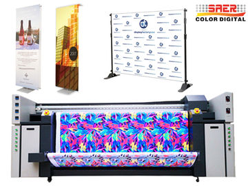 Bayraklar için 6kw 3 Başlı Geniş Formatlı Süblimasyon Yazıcısı
