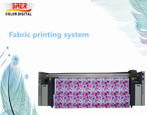 CMYK Otomatik Beslemeli 6kw Dijital Kumaş Baskı Makinesi