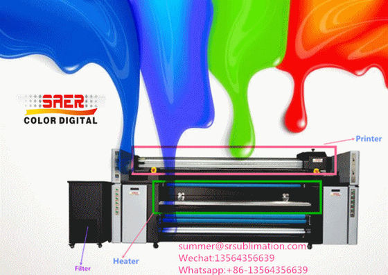Masa Örtüsü için 3.2m Polyester Mürekkep Püskürtmeli Tekstil Baskı Makinesi